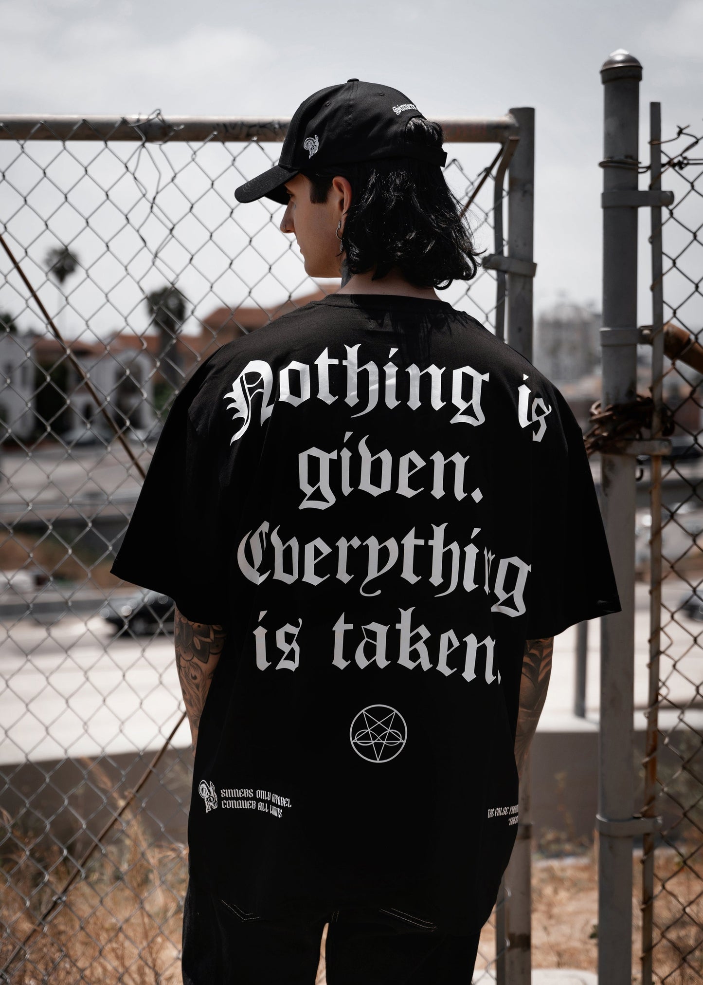 NOTHING IS GIVEN OVERSIZED TEE