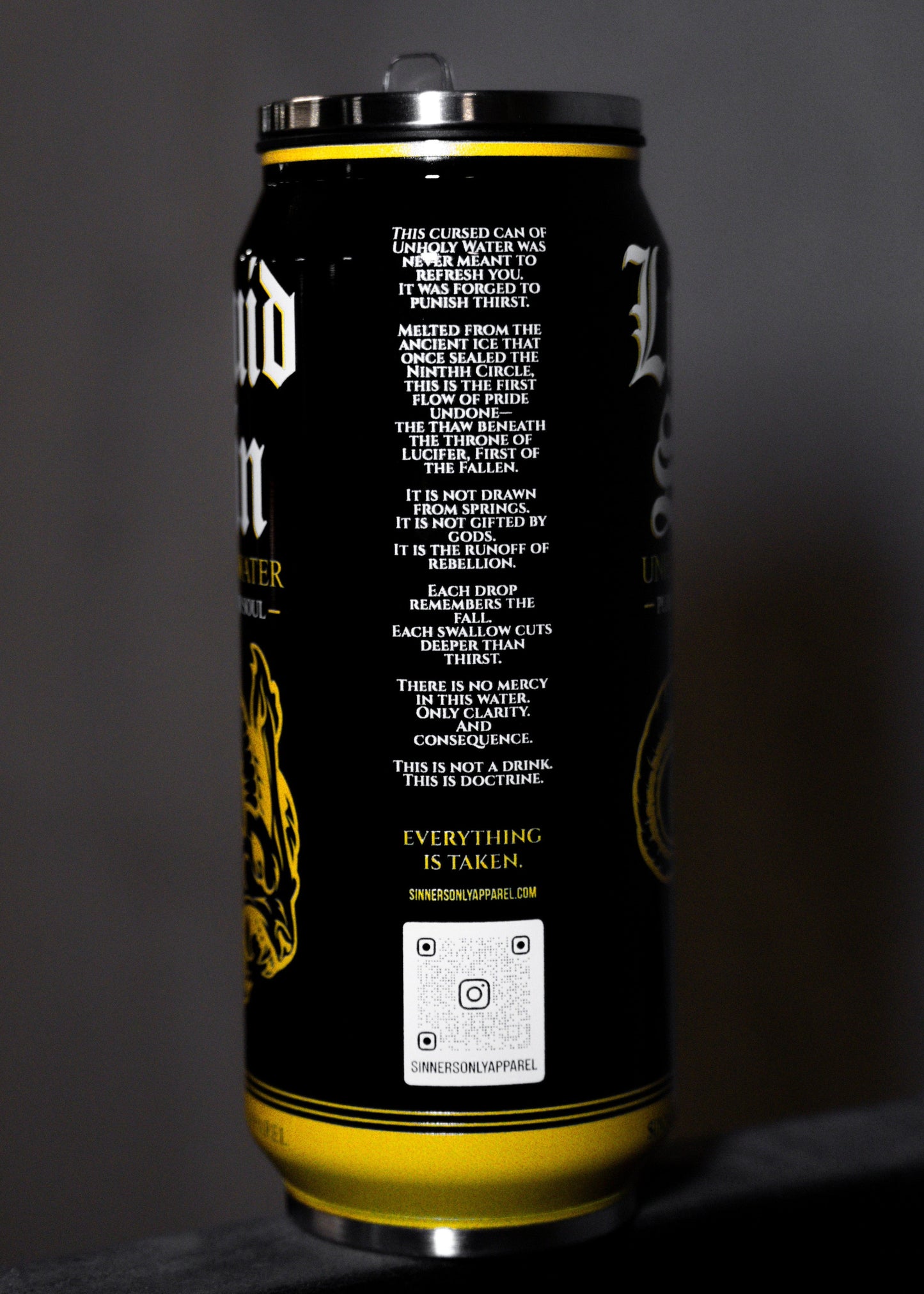 LIQUID SIN REUSABLE CAN TUMBLER