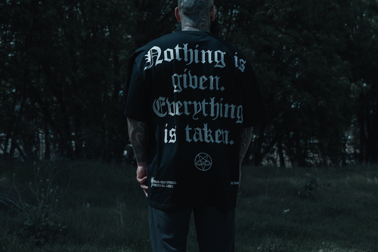 NOTHING IS GIVEN OVERSIZED TEE