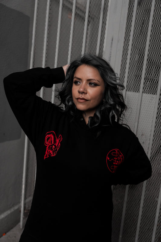 THE CRIMSON MISPRINT HOODIE - Corrupted Privilege Edition