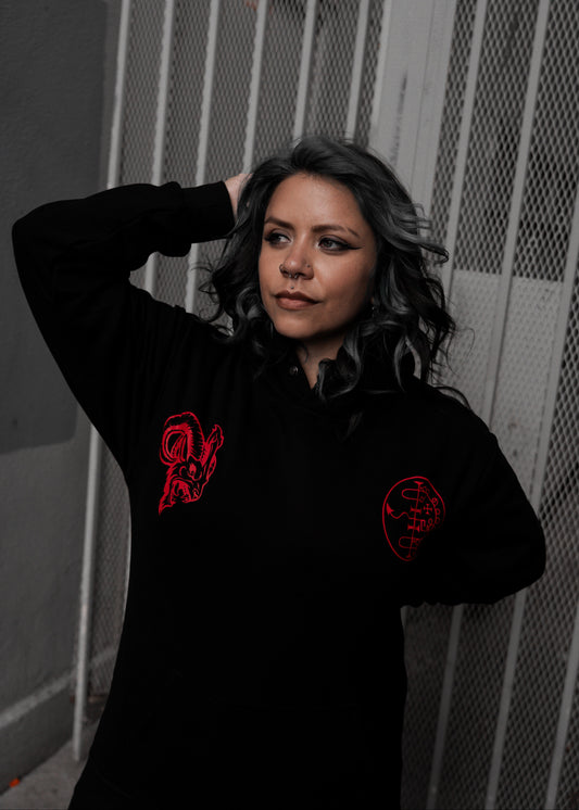 THE CRIMSON MISPRINT HOODIE - Corrupted Privilege Edition