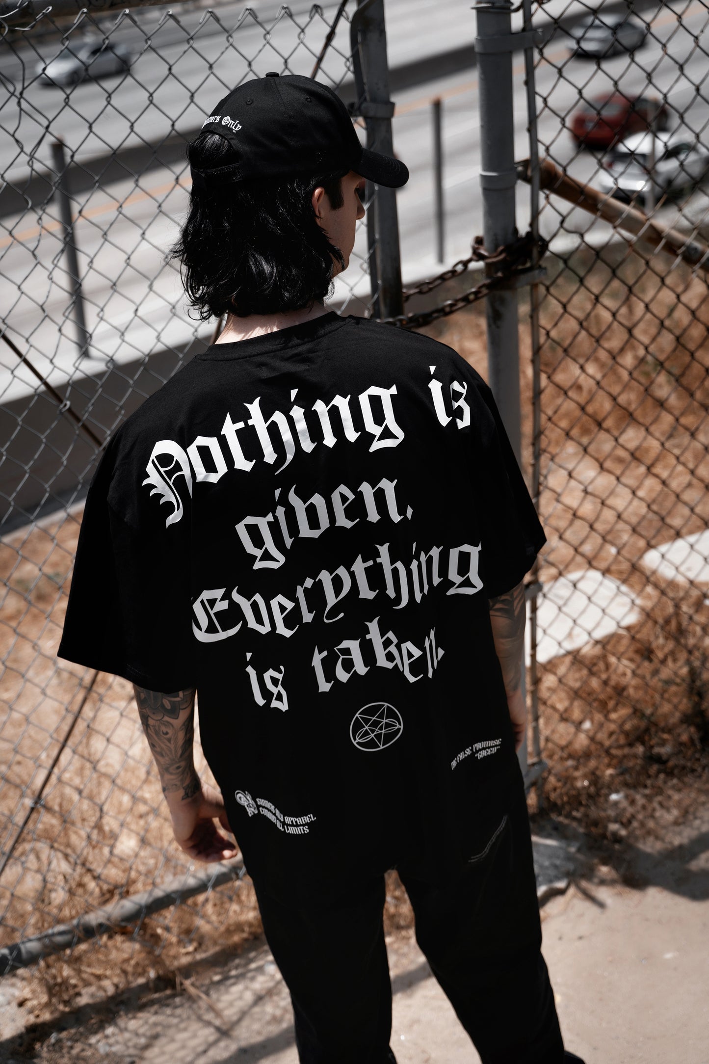NOTHING IS GIVEN OVERSIZED TEE