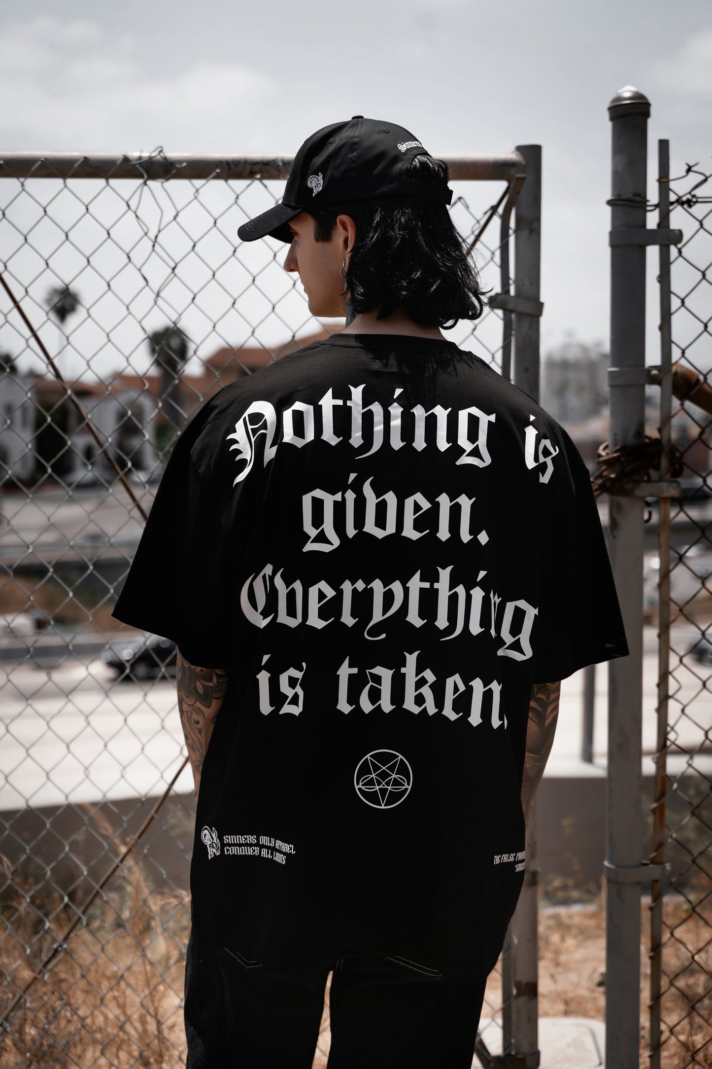 NOTHING IS GIVEN OVERSIZED TEE