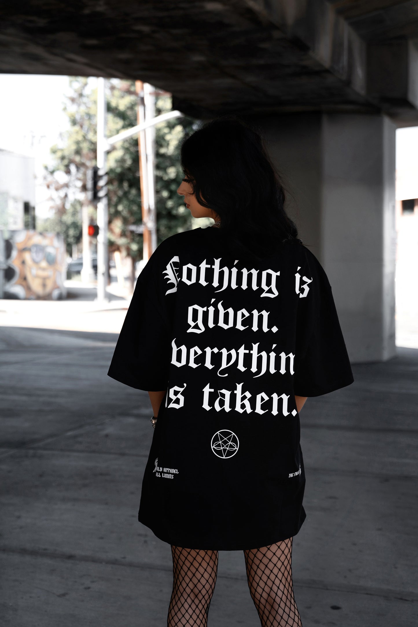 NOTHING IS GIVEN OVERSIZED TEE