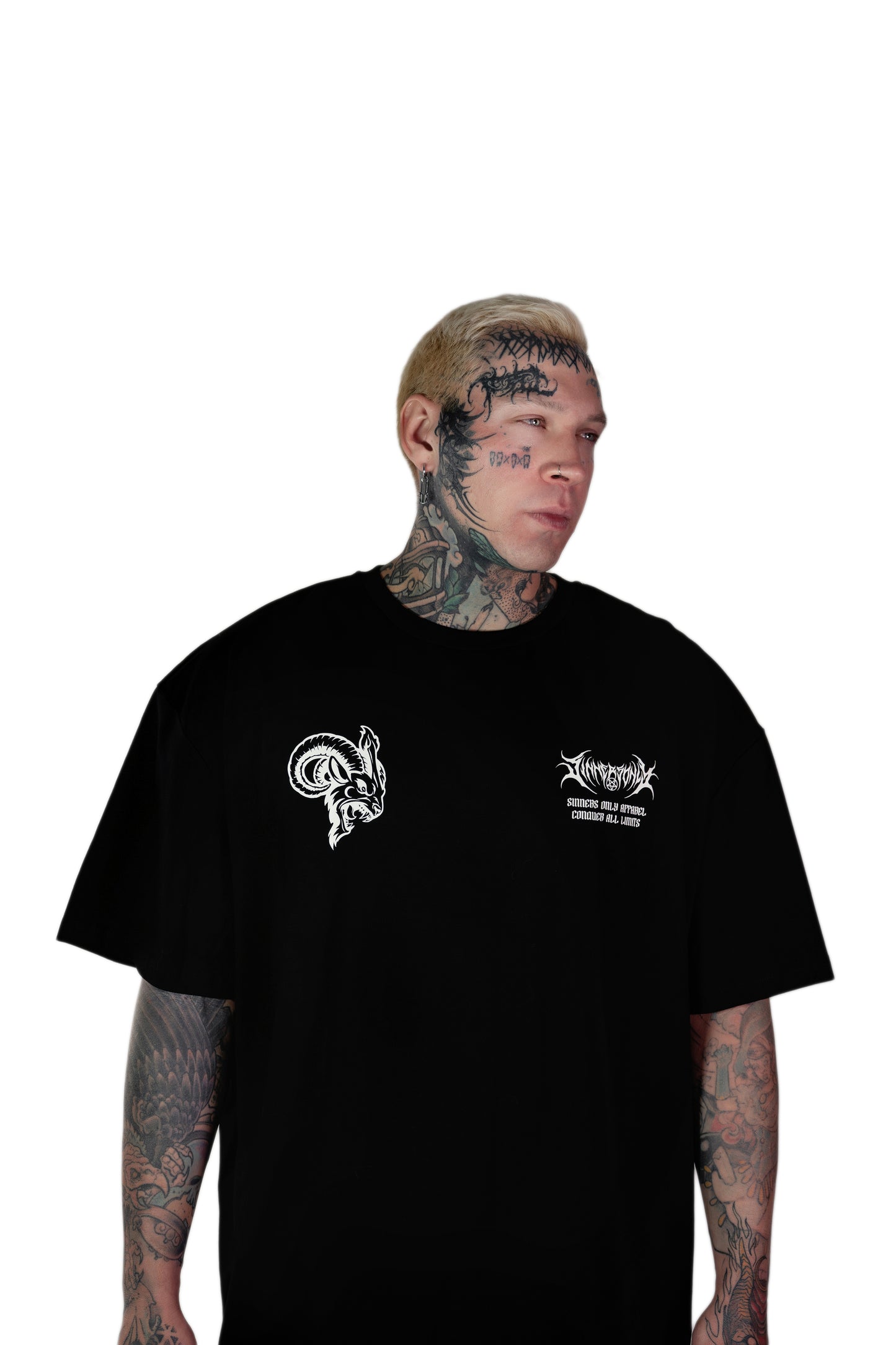 CROWNED SIN OVERSIZED TEE