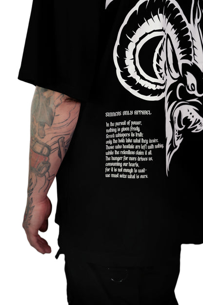 INSATIABLE CREED OVERSIZED TEE