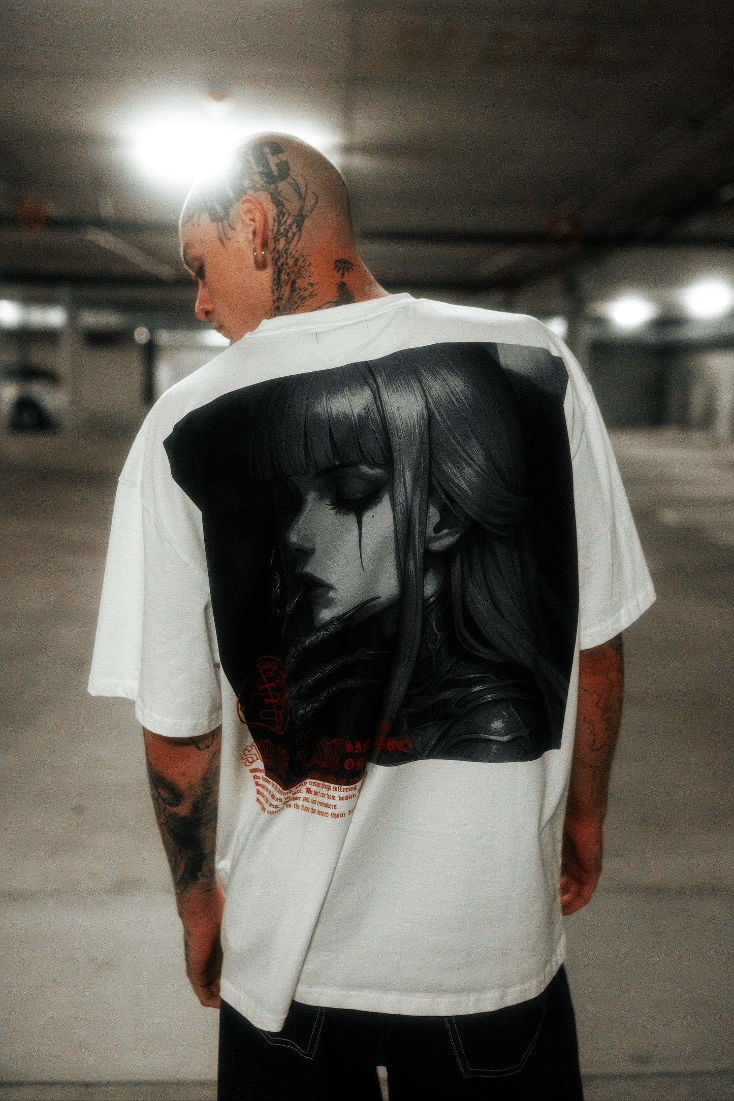 SILKEN AGONY OVERSIZED TEE