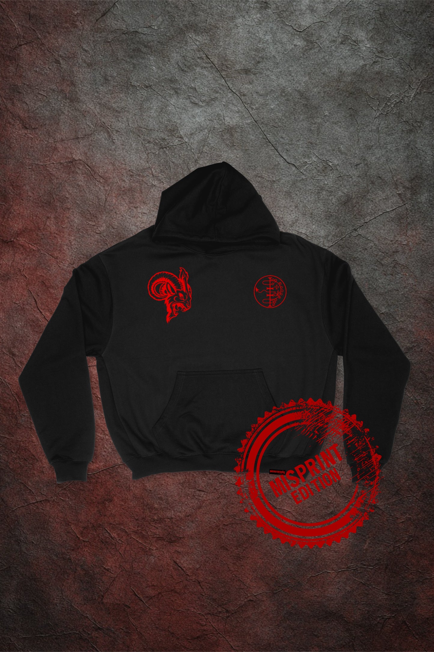 THE CRIMSON MISPRINT HOODIE - Corrupted Privilege Edition