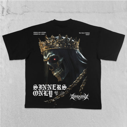 CROWNED SIN OVERSIZED TEE