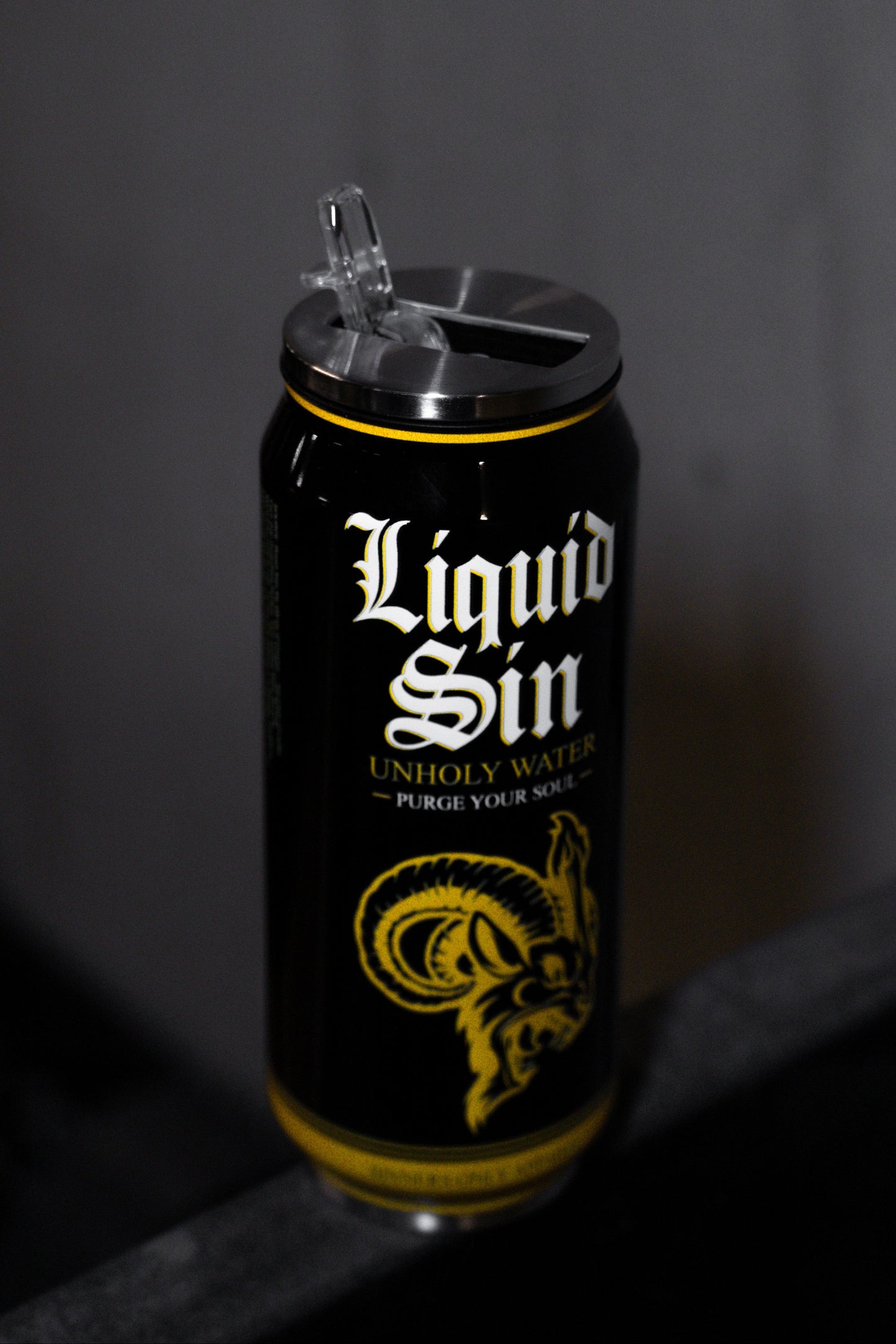 LIQUID SIN REUSABLE CAN TUMBLER