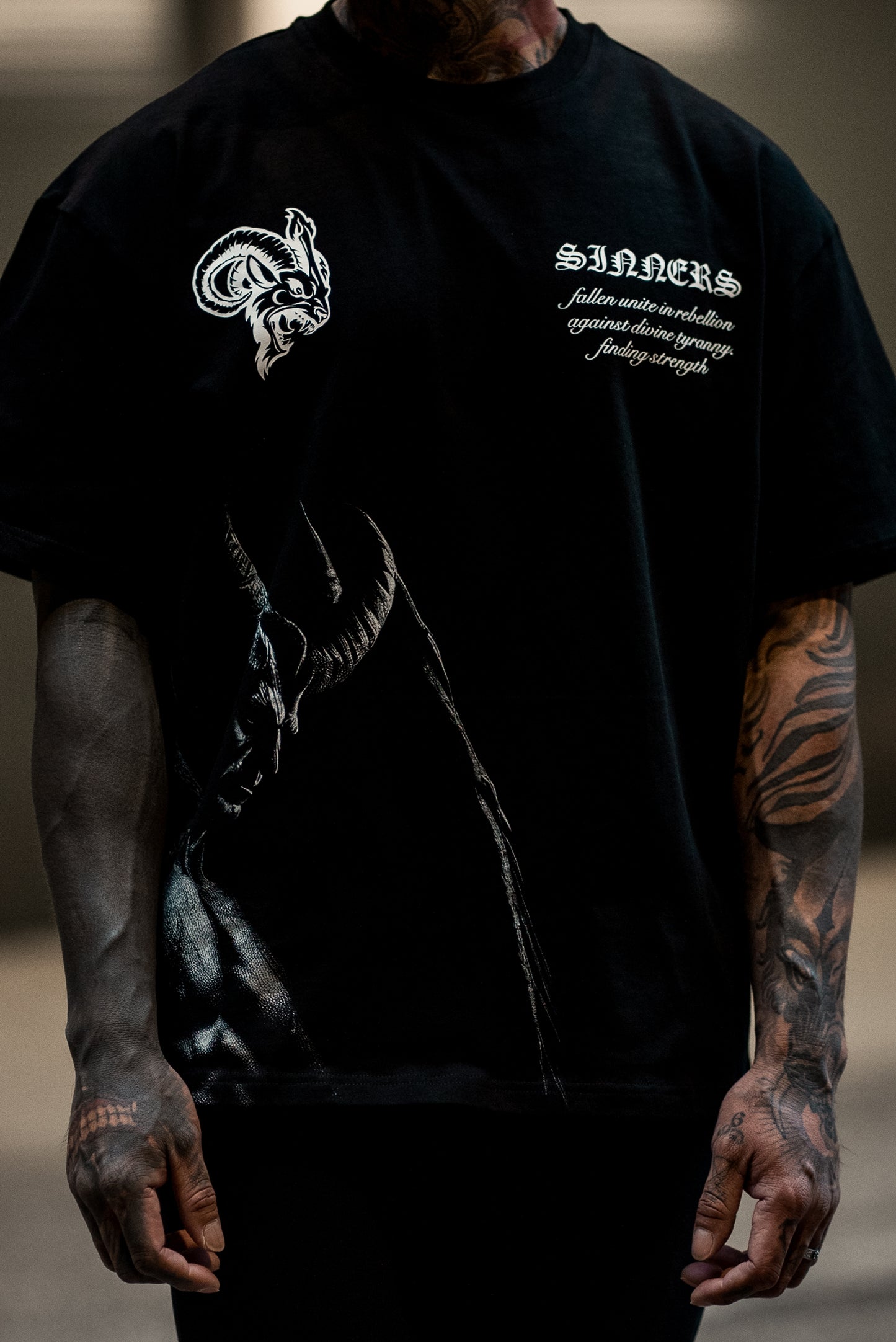 SINFUL ASCENSION OVERSIZED TEE
