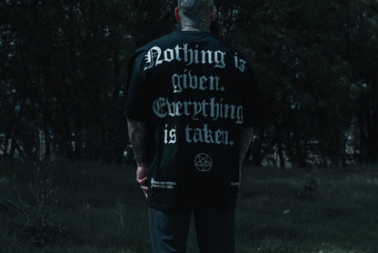 NOTHING IS GIVEN OVERSIZED TEE
