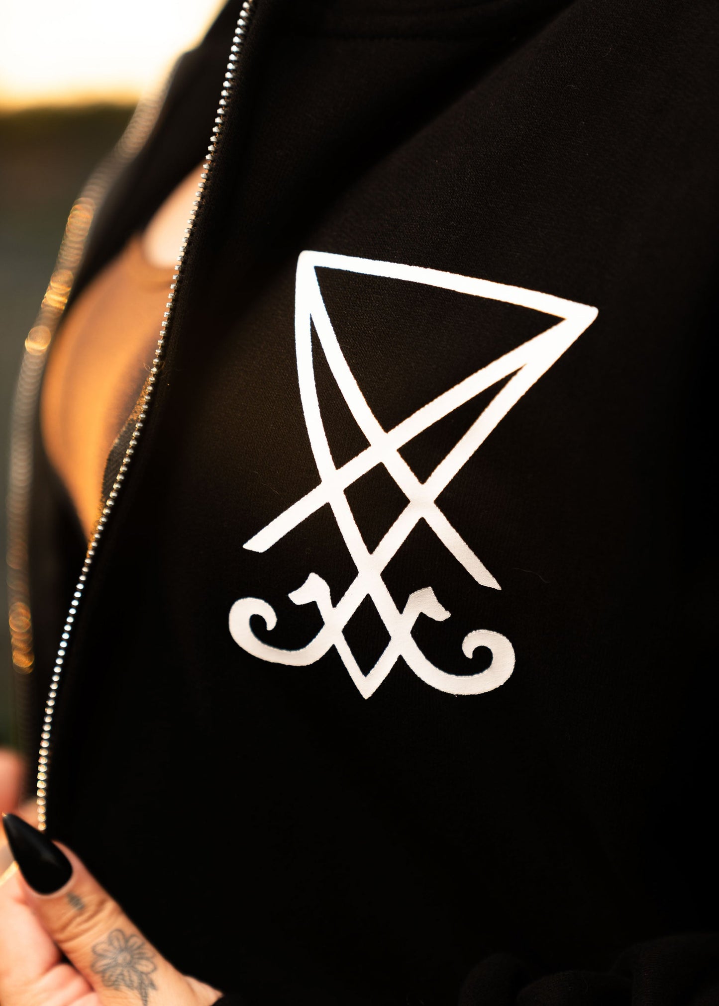 REIGN IN HELL ZIP UP HOODIE