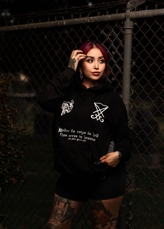 REIGN IN HELL PULLOVER HOODIE