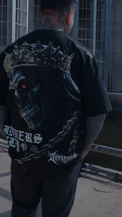 CROWNED SIN OVERSIZED TEE