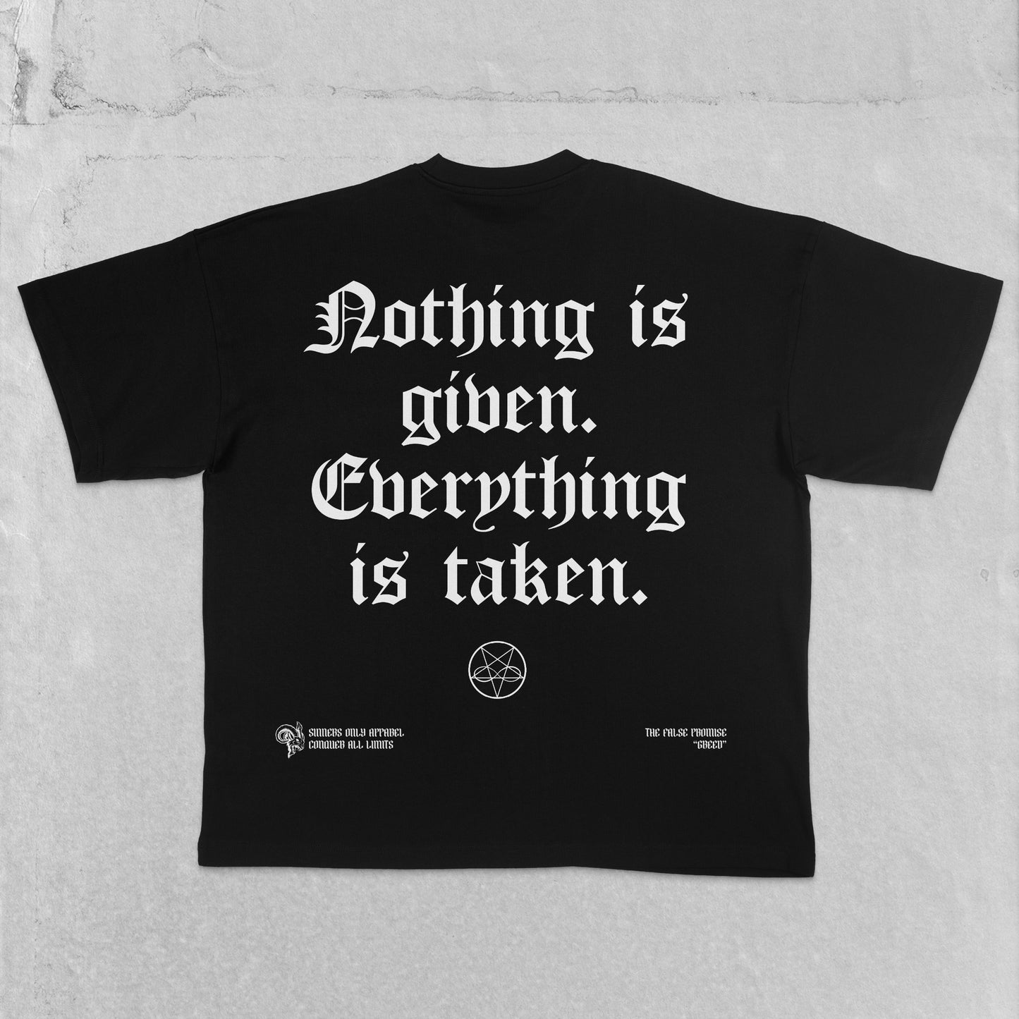 NOTHING IS GIVEN OVERSIZED TEE