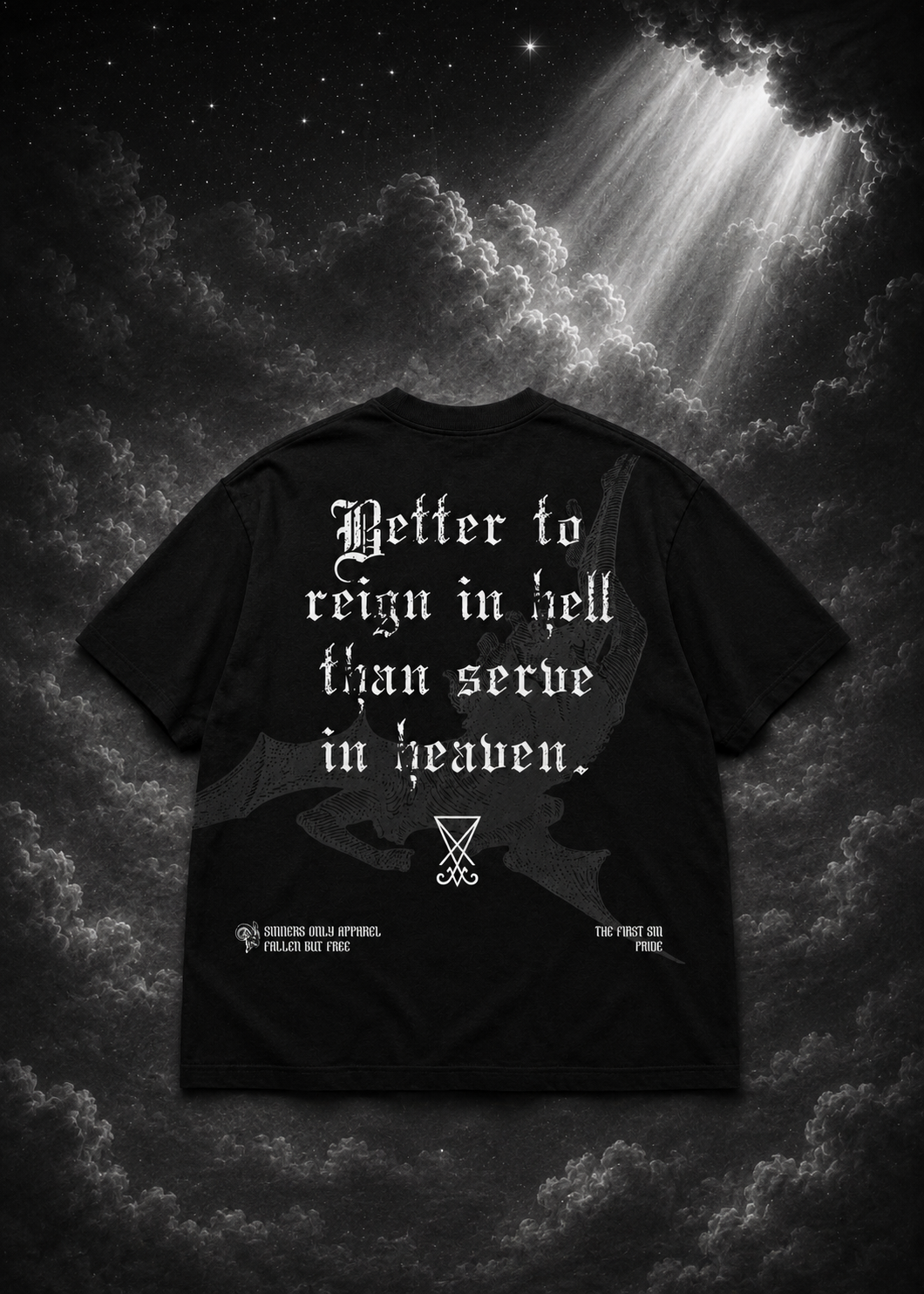 REIGN IN HELL OVERSIZED TEE