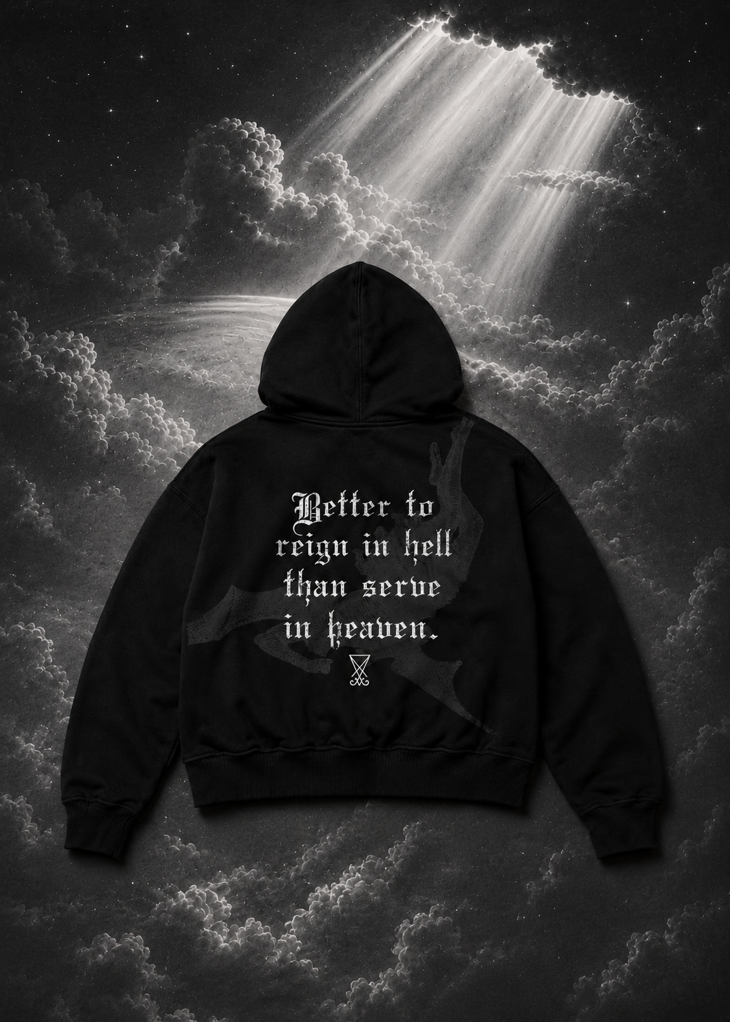 REIGN IN HELL ZIP UP HOODIE