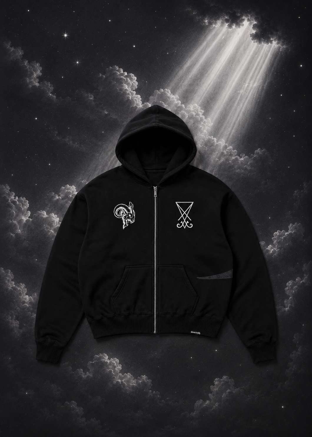 REIGN IN HELL ZIP UP HOODIE