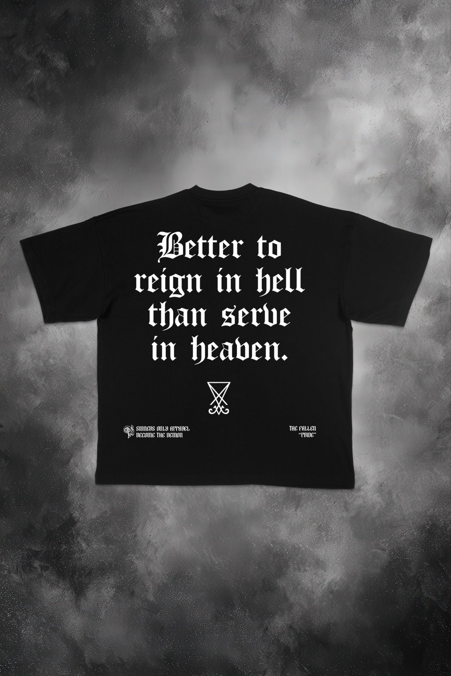 REIGN IN HELL OVERSIZED TEE