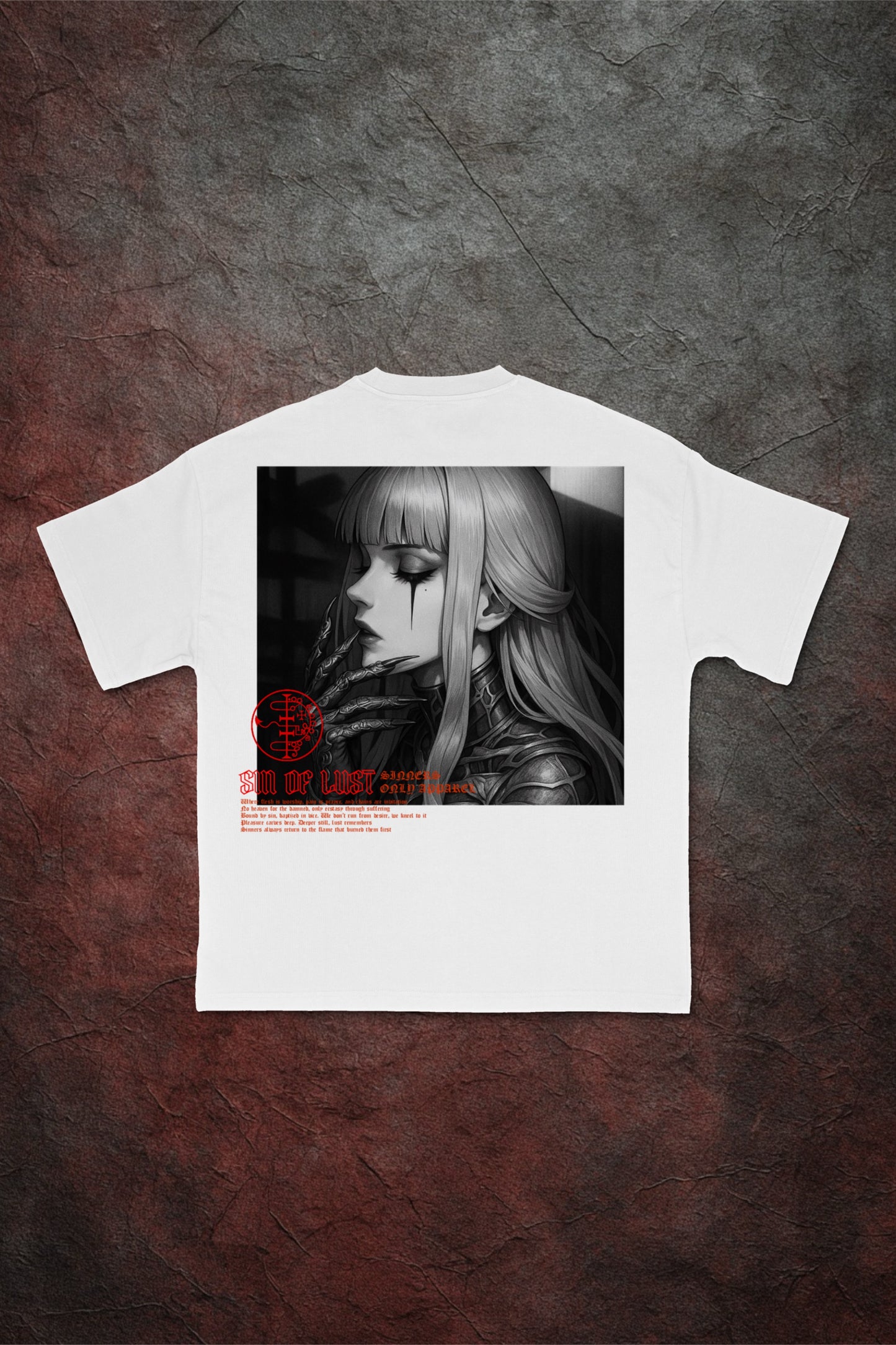 SILKEN AGONY OVERSIZED TEE