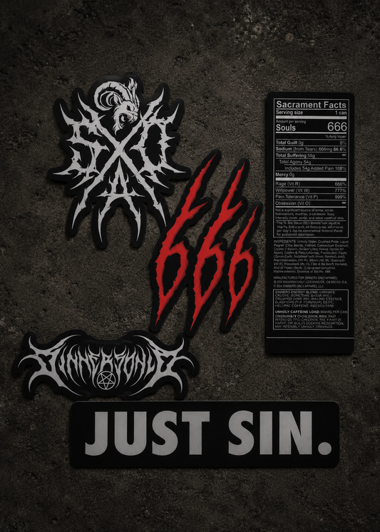 SINNERS ONLY STICKER PACK